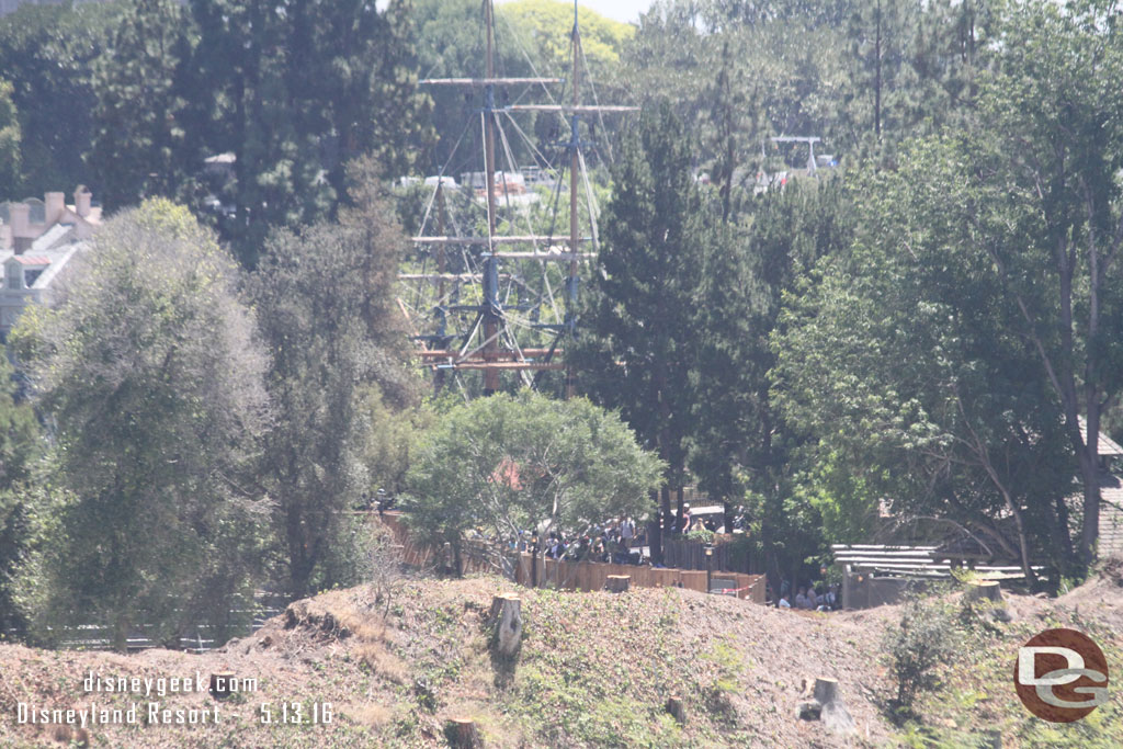 Speaking of Critter Country.  You can now see into the park.  You can see the wall by the canoes and on the right the Hungry Bear.