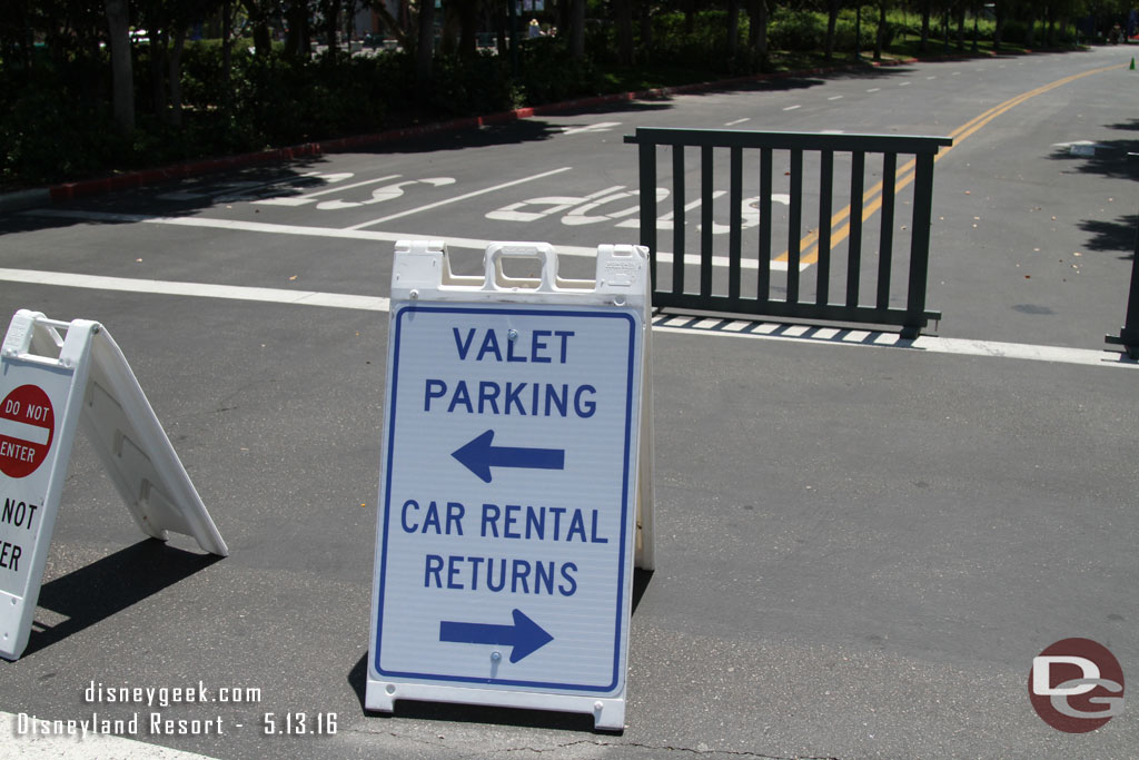 I walked over to Downtown Disney.  I do not remember seeing a car rental return sign before.