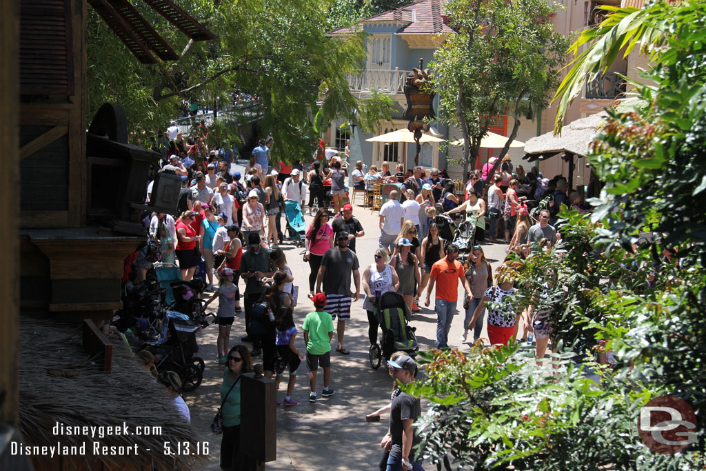 Adventureland from the 2nd floor queue.