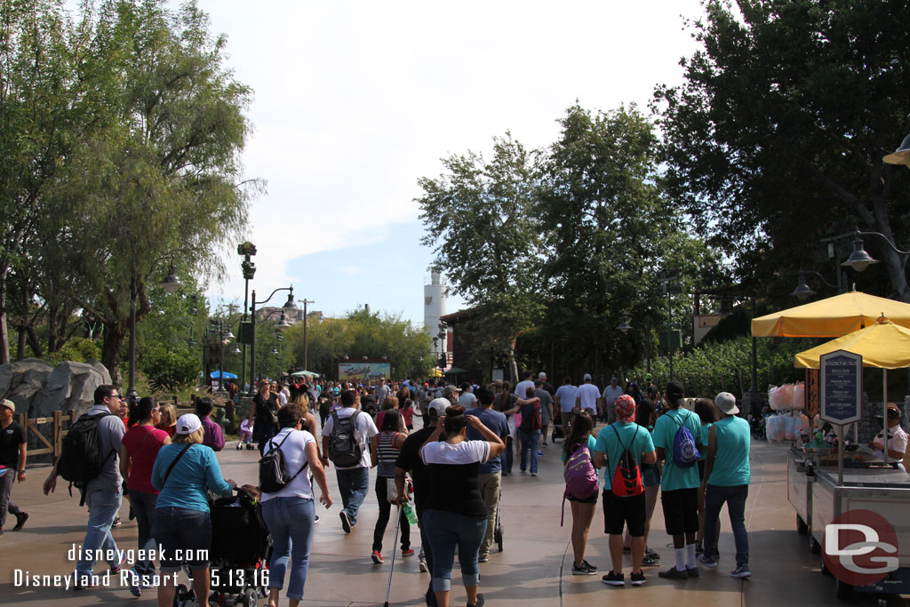 The Food and Wine Festival wrapped up and the parade route is clear of buildings again.