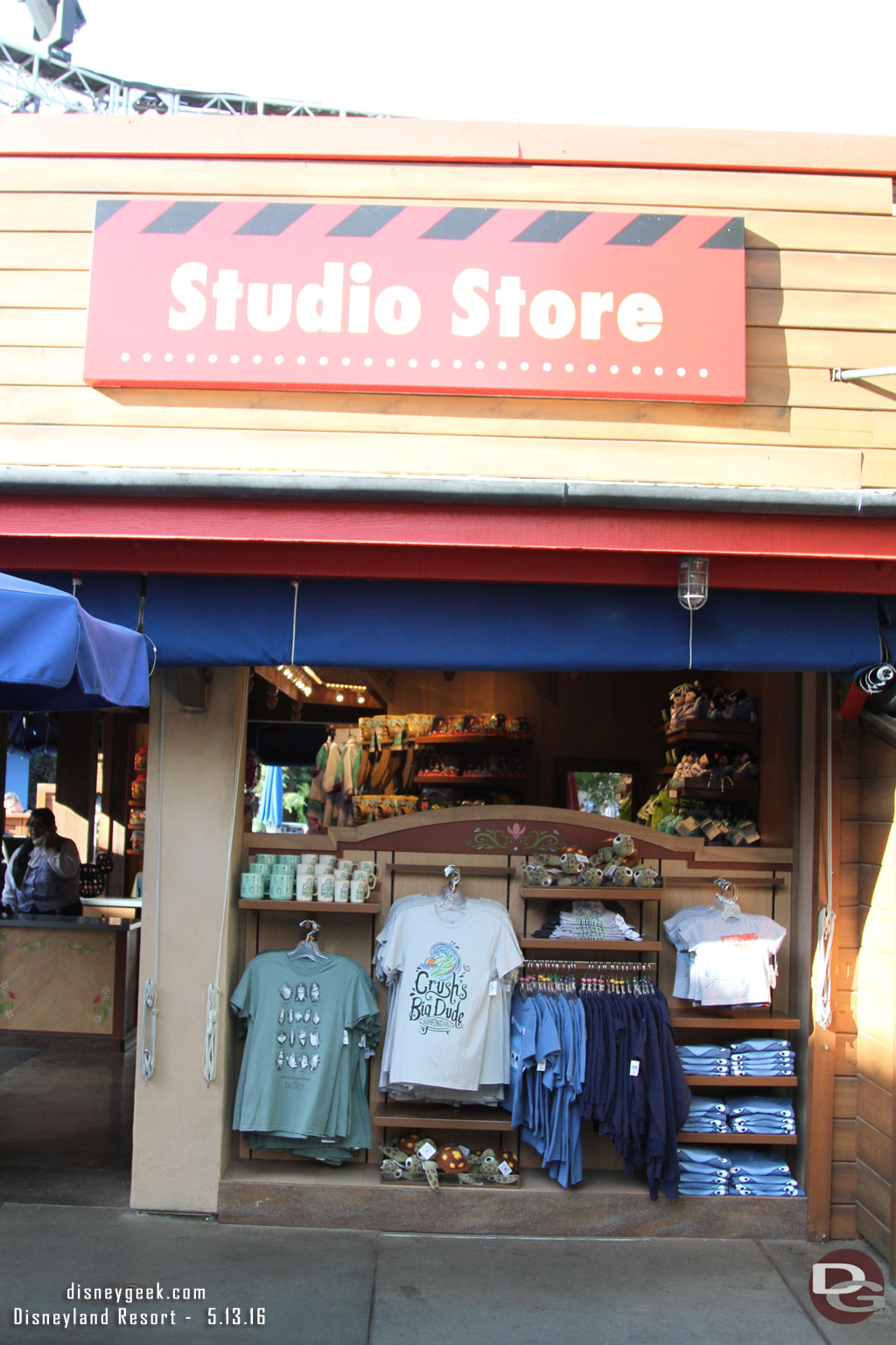 The Studio Store features Alice, Dory, and other random merchandise now.