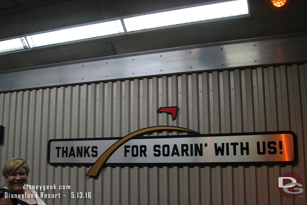 It took approx 25 minutes with a FastPass to wait in line and then experience Soarin.  