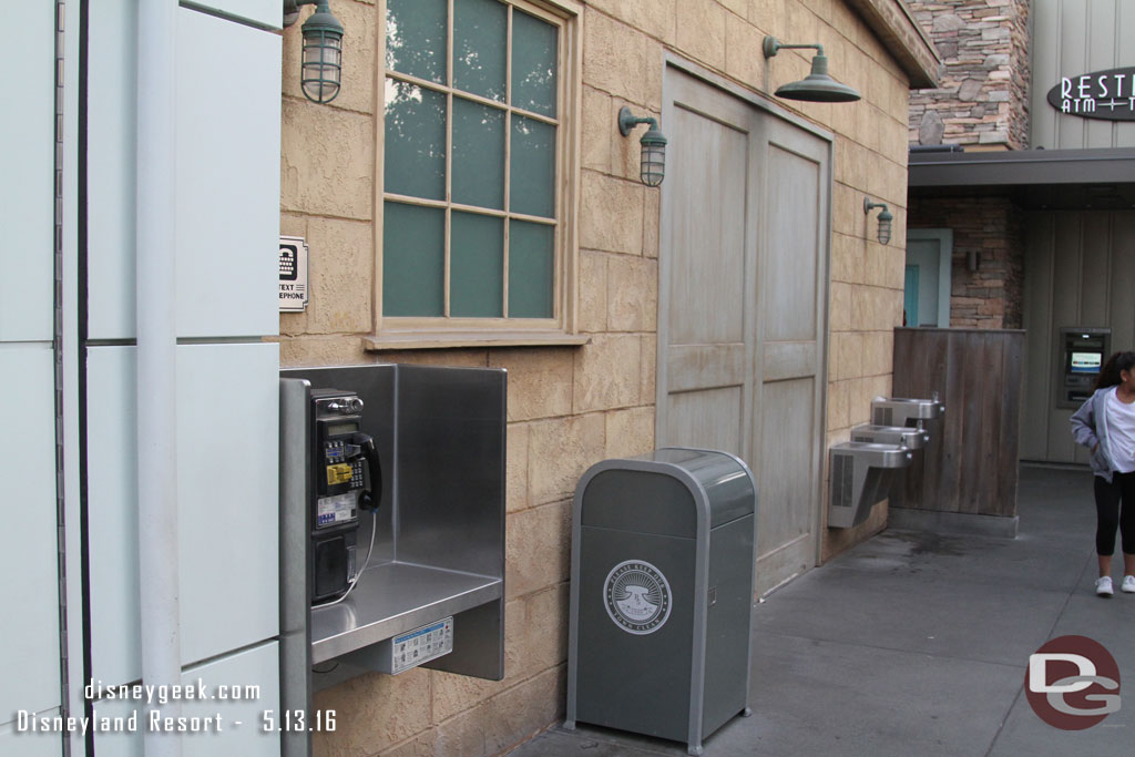 The payphone in Cars Land is still in operation if anyone is looking for one.