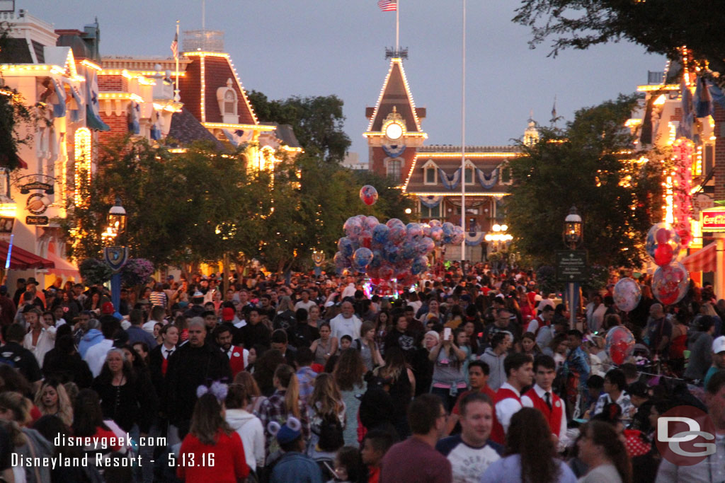 Main Street USA just after 8pm