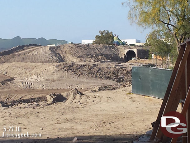 Panning across the site from right to left.