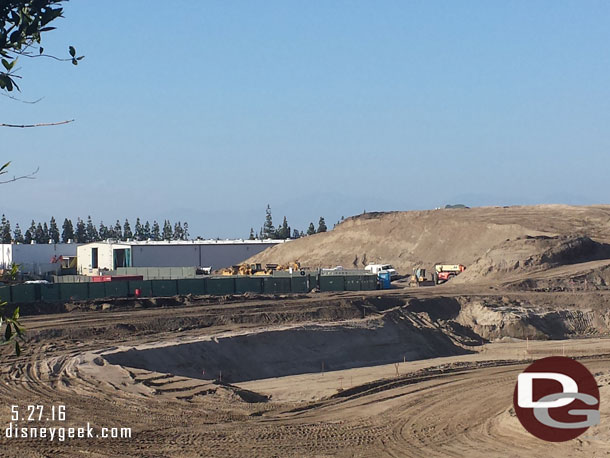 To the left of the river is a ditch and then the dirt wall.  Wonder if that will be where the marina will be.