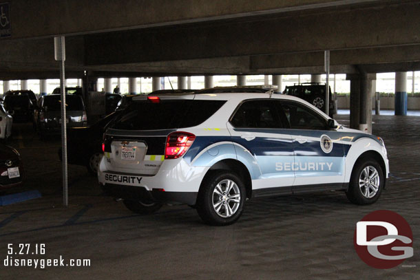 Disneyland security vehicles received a new paint scheme recently, I do not think I have posted a picture of one is one.