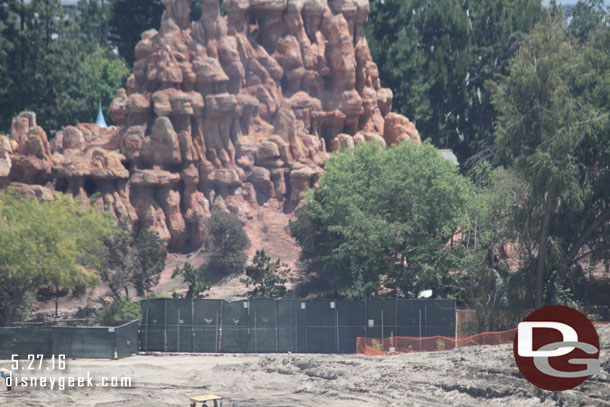 The fence along Big Thunder.  On the right is the end of the Big Thunder Trail.