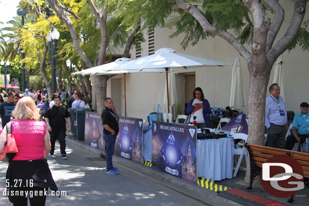 Radio Stations were set up along Sunset.