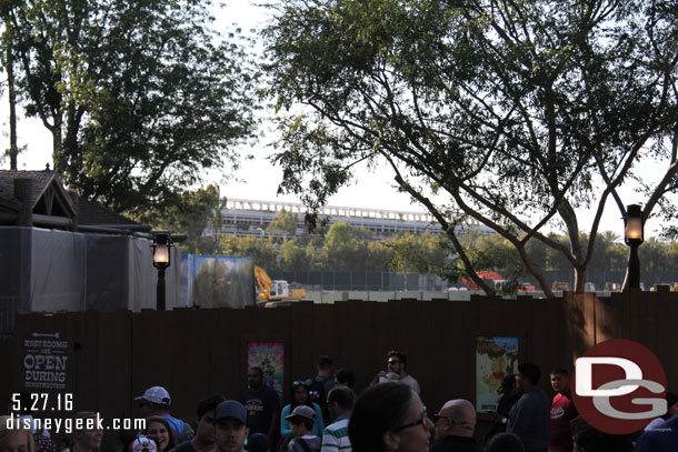 Walking up the trail to Critter Country.  The parking structure is clearly visible giving a reverse angle on my opening pictures.