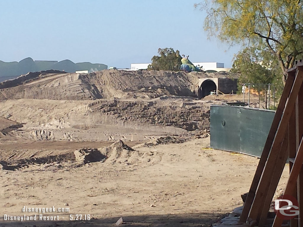 Panning across the site from right to left.