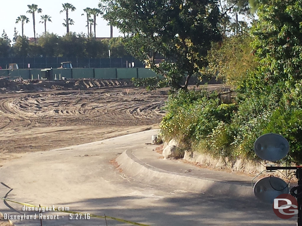 It is very odd to see it flat all the way back.  It has not looked like this since 1954 probably when that was an orange grove.