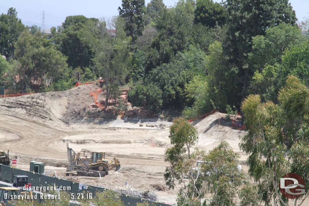 Moving to the left a bit they have started to carve out the new path for the river.