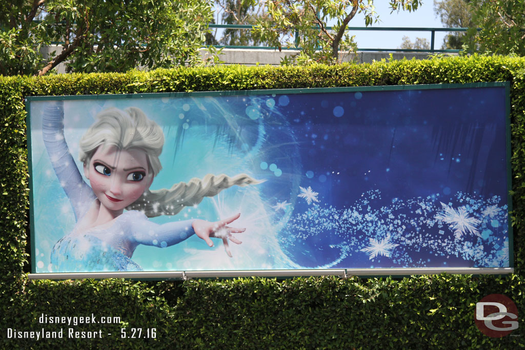 Frozen Billboards at the Mickey and Friends Tram Stop