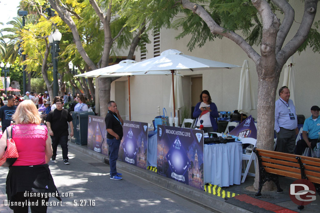 Radio Stations were set up along Sunset.