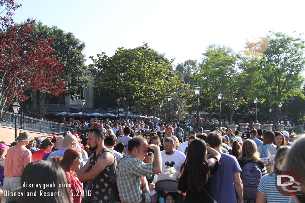 This area was very congested because the bridge is closed (due to treehouse work)