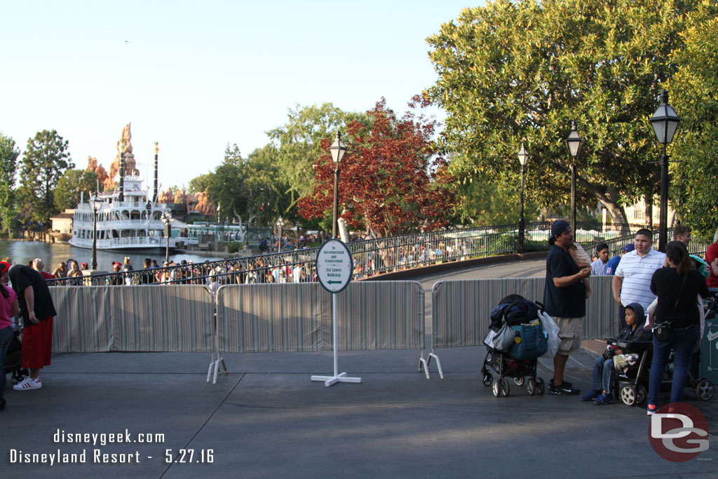 As I mentioned earlier the Pirates bridge is closed due to treehouse work.