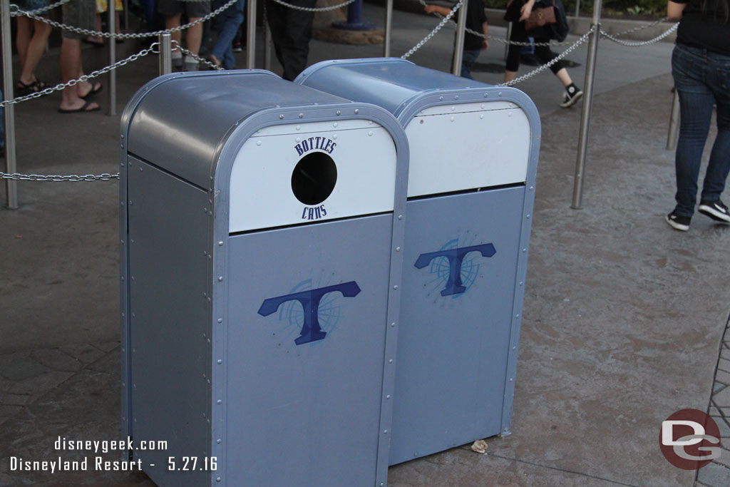 I saw Disney has been rolling out new recycling trashcans.  Have not spotted any yet.. but will keep searching.