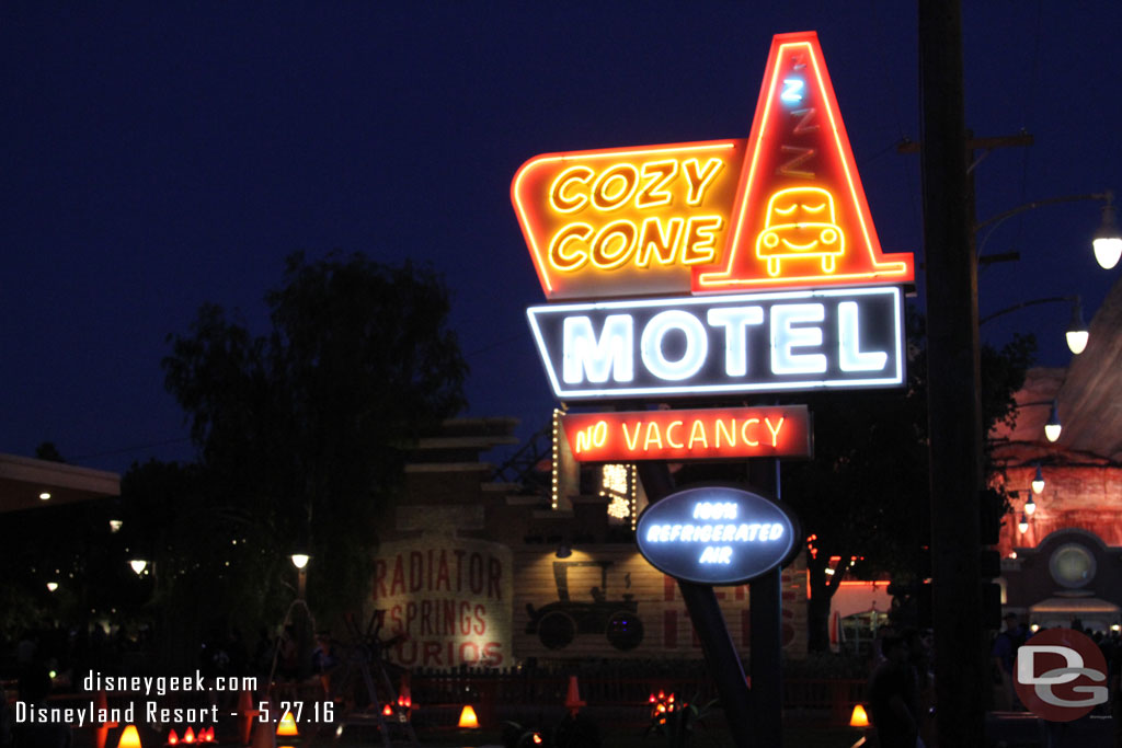 Walked through Cars Land.