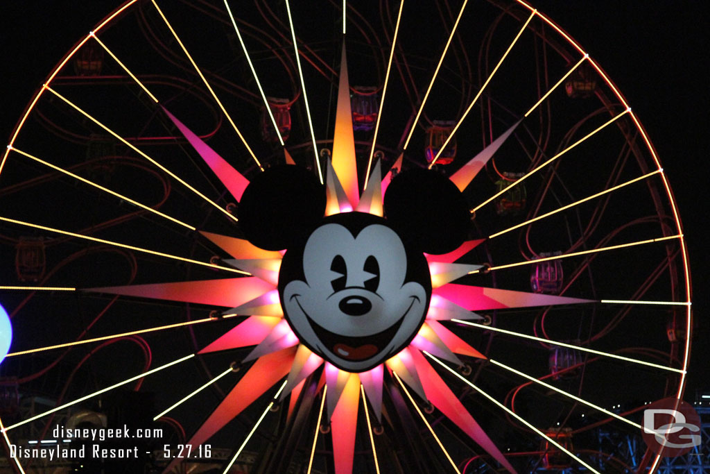 Noticed the screen was not over Mickey tonight on the Fun Wheel.