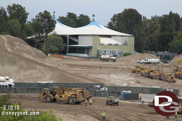 As we work our way across the area in the foreground was being worked on, most trucks were inactive this afternoon.