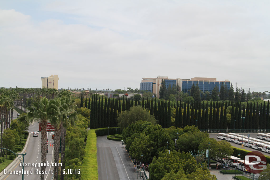 Looking toward the Disneyland Hotel.  Within 5 years this view will change with another hotel between here and ESPN it was reported this last week.
