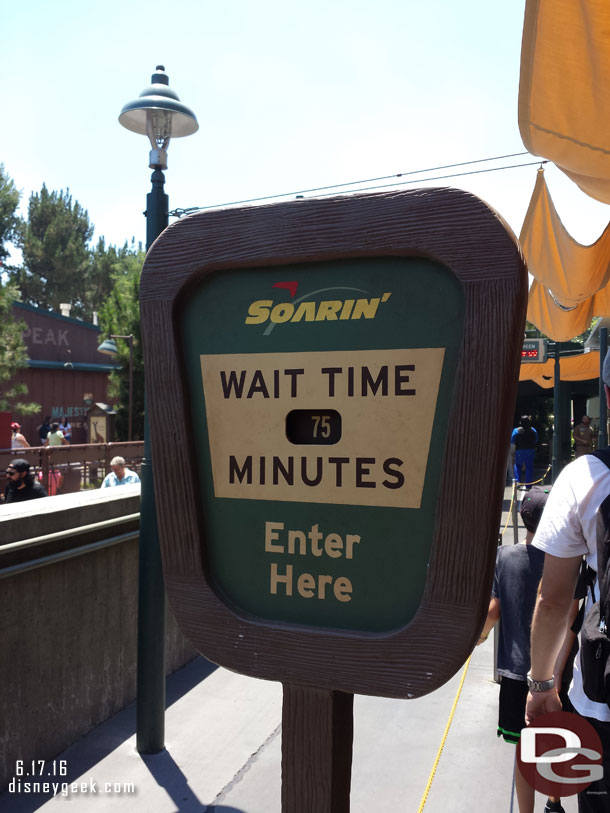 Since the wait was posted at 75 minutes and looked slightly shorter I decided to get in line at 1:38pm.