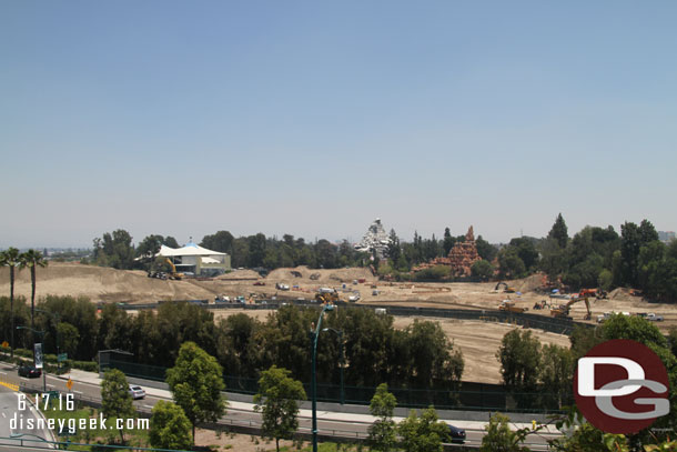 A wide shot of the site.