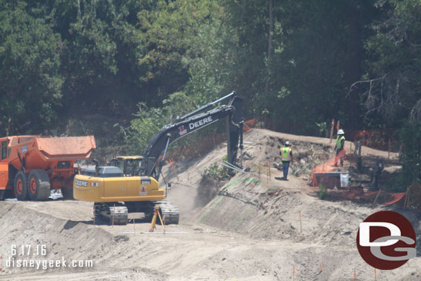 One last look at the crews working on the island.