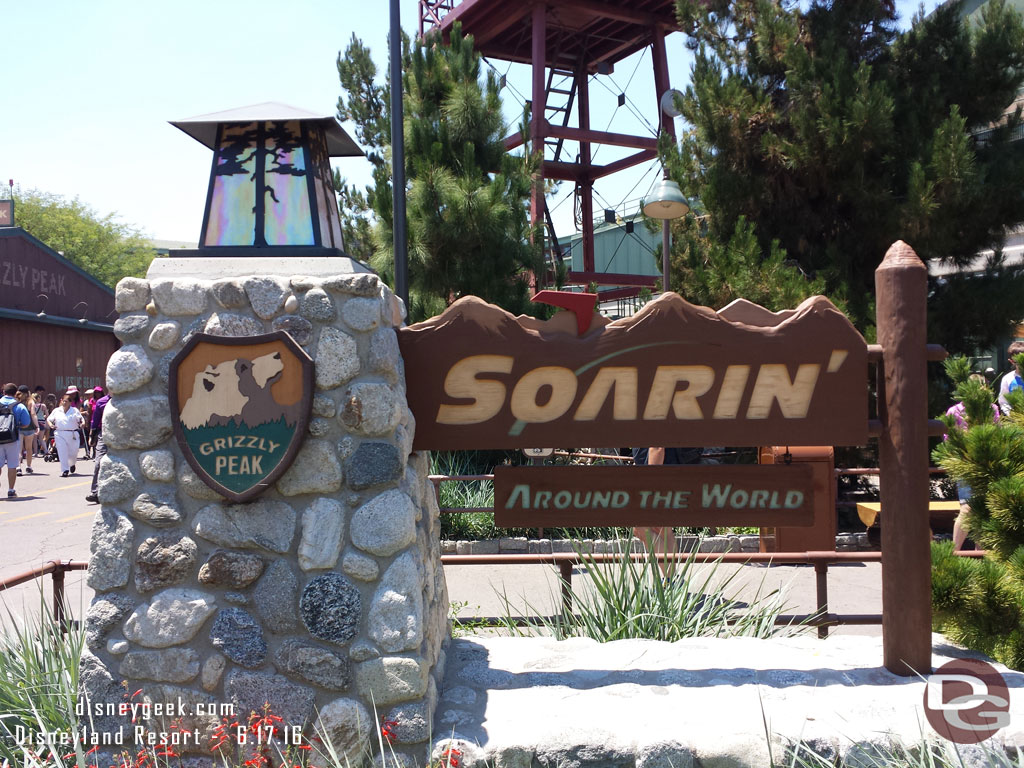 Soarin Around the World premiered today here (as well as Epcot and Shanghai officially yesterday).