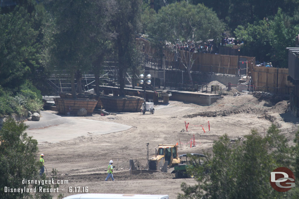 It appears they are working on the new riverbank formation.