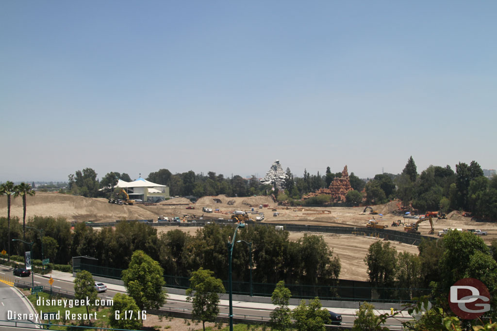 A wide shot of the site.