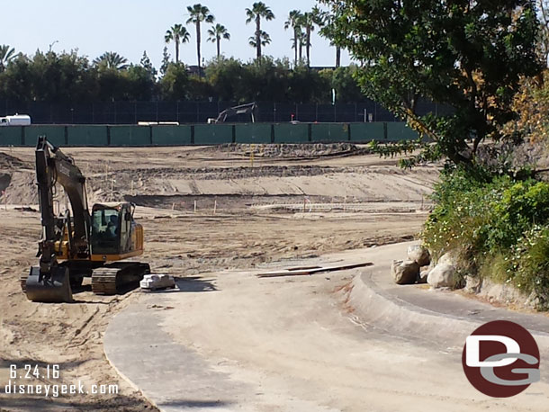 Panning across the site from right to left.