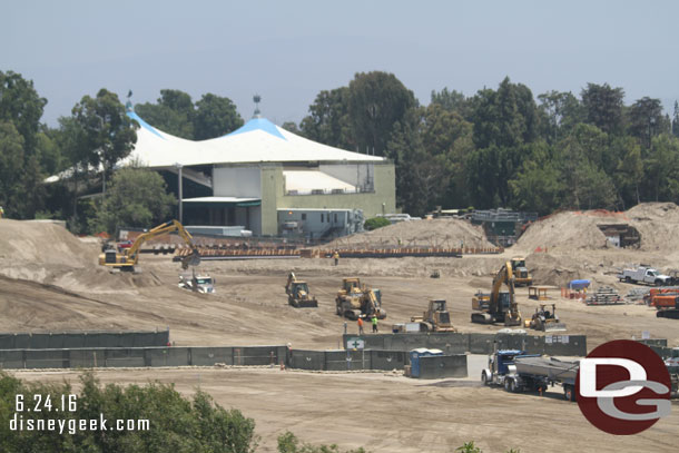 A wider view of the left hand/North side of the site.