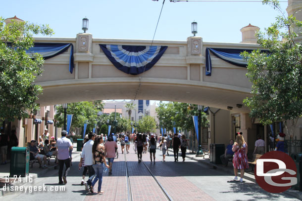 First stop Disney California Adventure.  Buena Vista Street was calm.