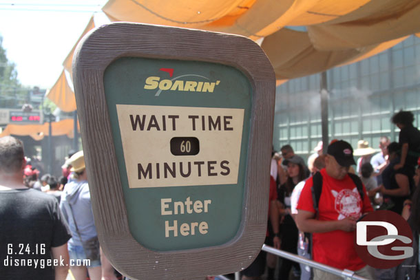 Walked over to grab a FastPass and the sign a the queue matched the board.