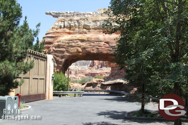 All quiet as I made my way to Cars Land.  