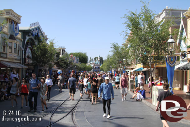 Main Street USA this afternoon