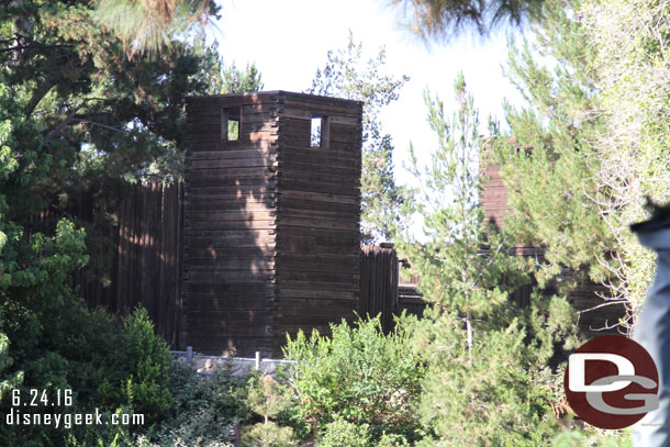 No visible work going on at the fort.