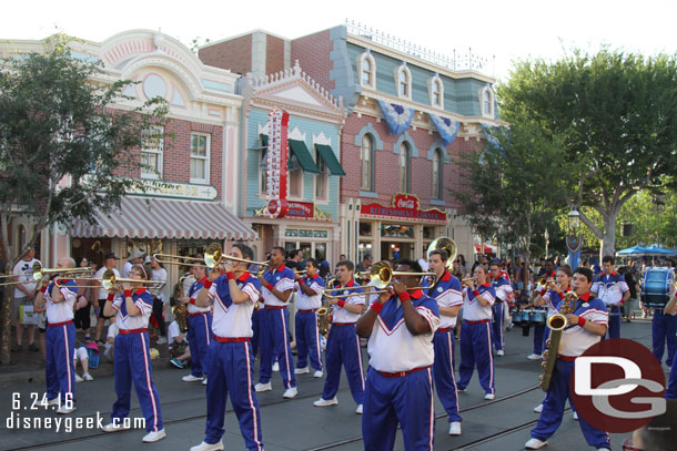 The band performing their Incredibles medley