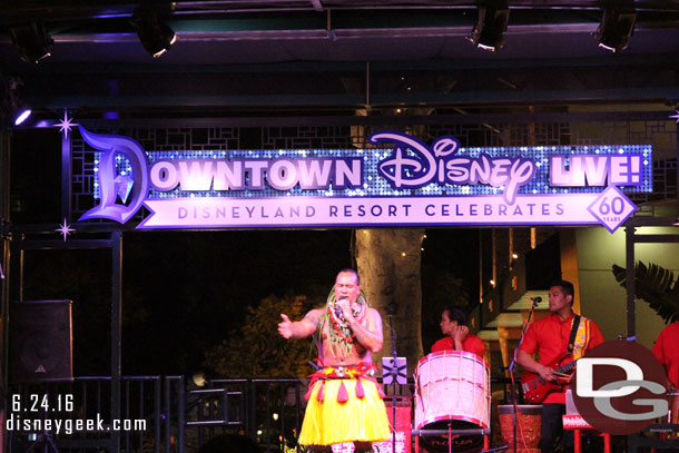 Polynesian Nights were going on at the main stage since it is Friday.