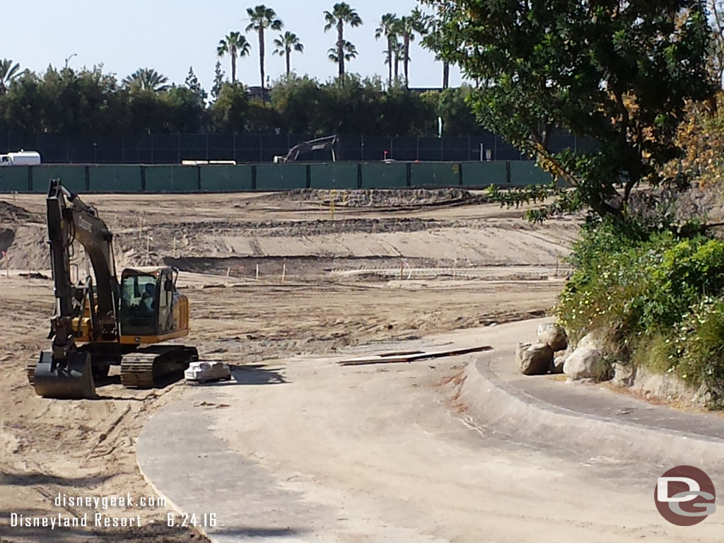 Panning across the site from right to left.