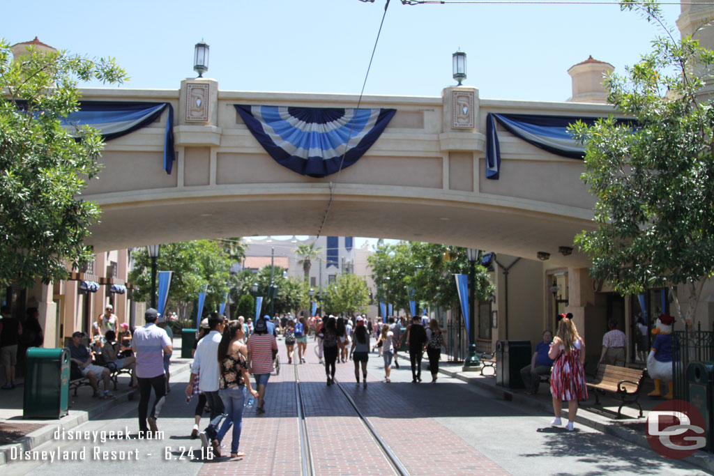 First stop Disney California Adventure.  Buena Vista Street was calm.