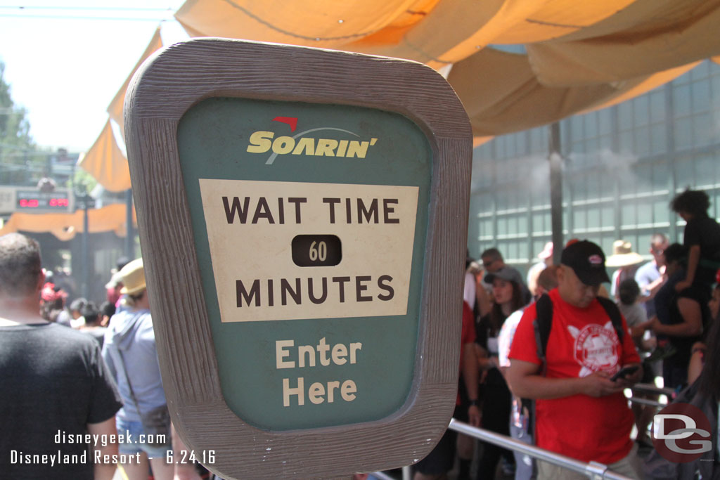 Walked over to grab a FastPass and the sign a the queue matched the board.