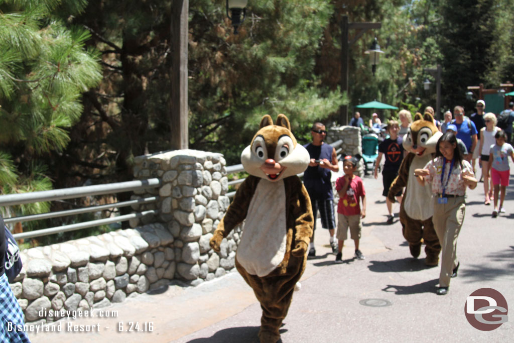 Chip and Dale were on the move to a photo location.