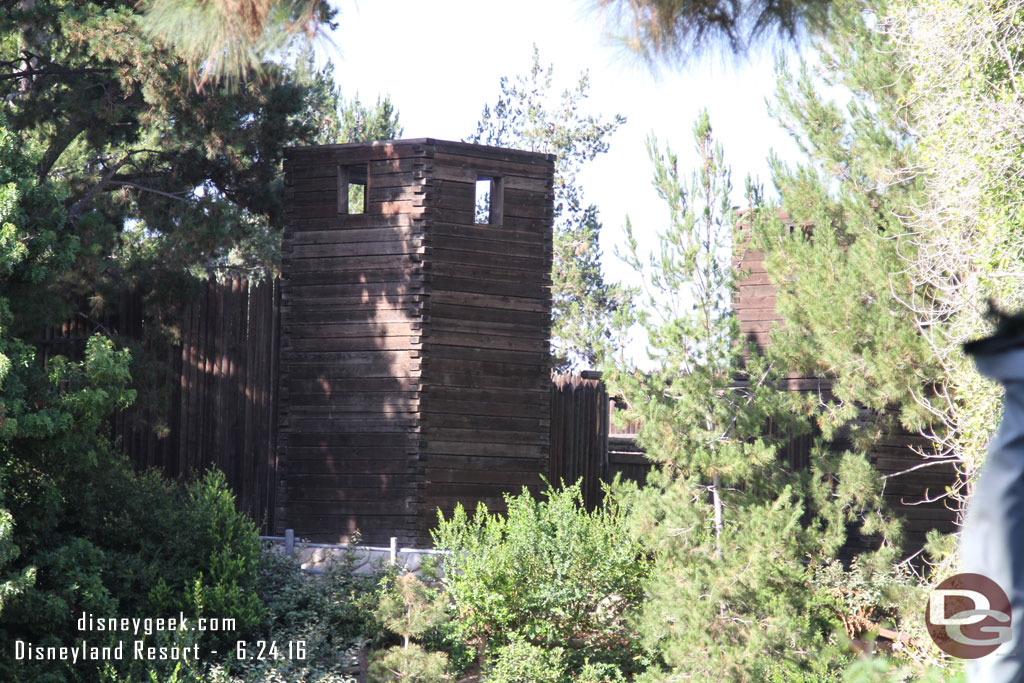 No visible work going on at the fort.