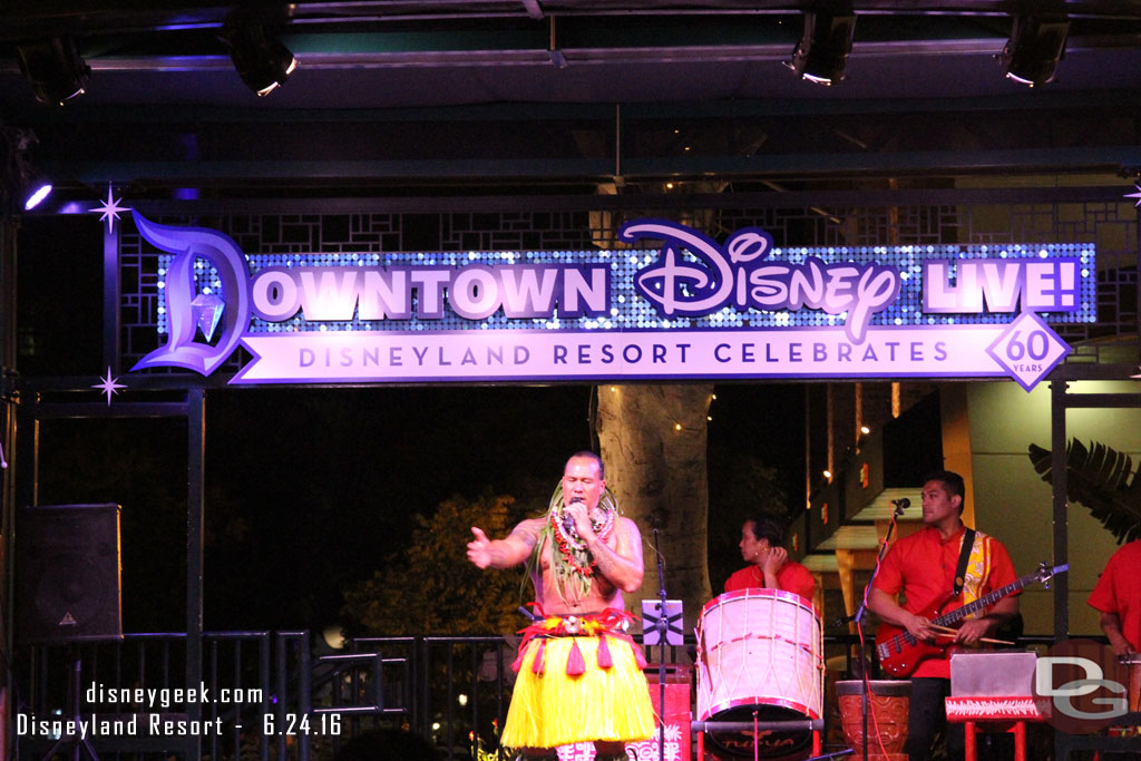 Polynesian Nights were going on at the main stage since it is Friday.