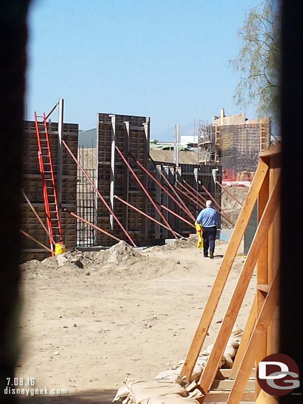 For scale here is a cast member walking through the area.