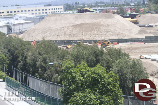 Back to the fence along Disneyland Drive.  Here is a better view of it.  Guessing this means the trees on the other side will be removed to free up more space backstage.