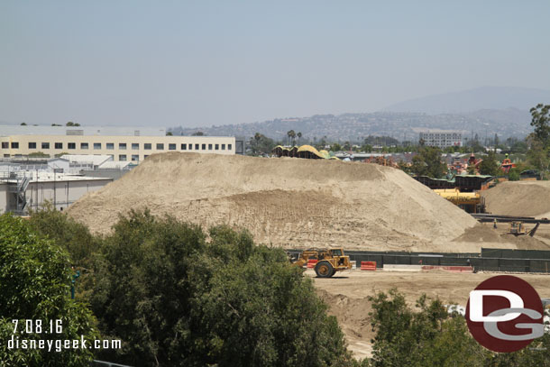 A final shot of the dirt mound before moving on.